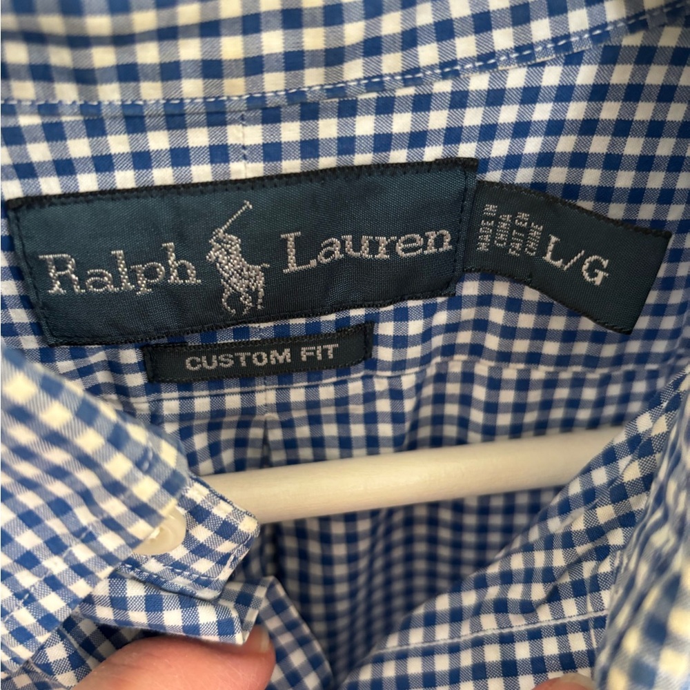 Ralph Lauren check gingham button down L